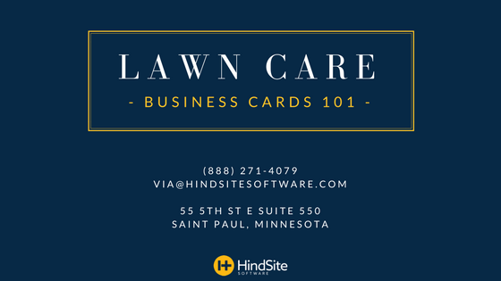 Lawn Care Business Cards 101