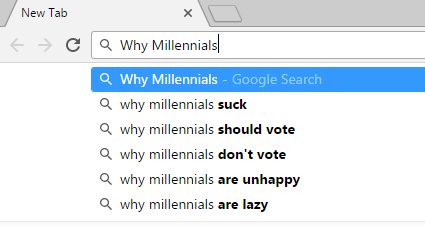 Millennials Suck Google Result
