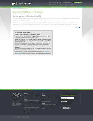 Lyris Content Checker