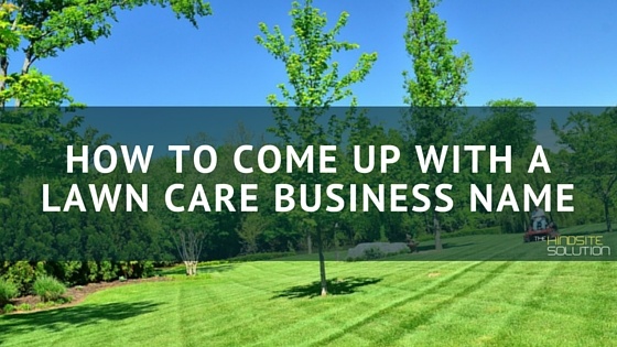 Lawn care business clearance names